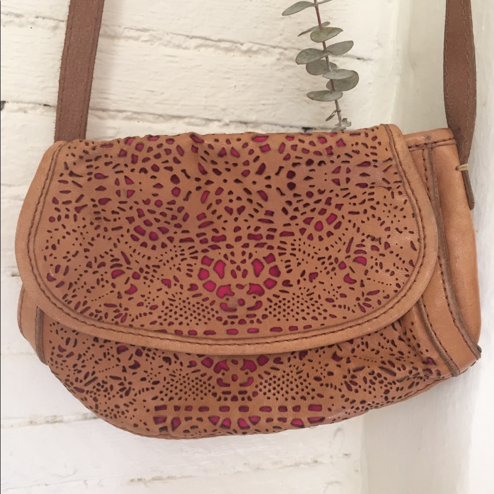 Lucky Brand leather shoulder crossbody bag